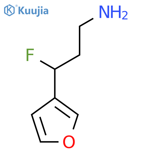 3-fluoro-3-(furan-3-yl)propan-1-amine structure
