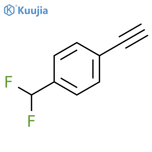 1-(DIFLUOROMETHYL)-4-ETHYNYLBENZENE structure