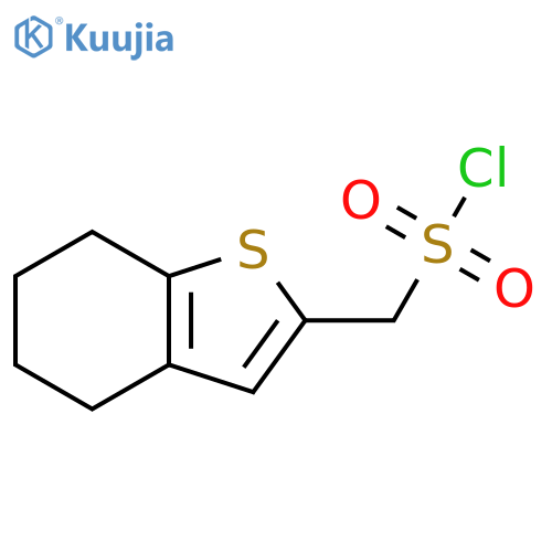 (4,5,6,7-tetrahydro-1-benzothiophen-2-yl)methanesulfonyl chloride structure