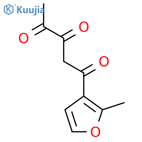 1-(2-methylfuran-3-yl)pentane-1,3,4-trione structure