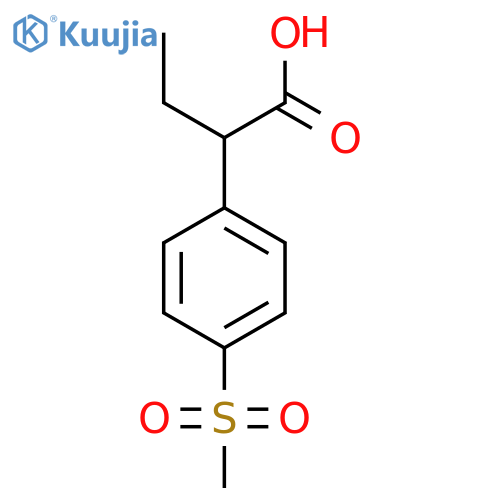 2-(4-Methanesulfonylphenyl)butanoic acid structure