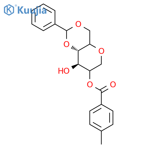 1,5-Anhydro-4,6-O-benzylidene-2-O-p-toluoyl-D-glucitol structure