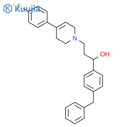 1(2H)-Pyridinepropanol,4-(4-fluorophenyl)-3,6-dihydro-a-[4-(phenylmethyl)phenyl]- structure