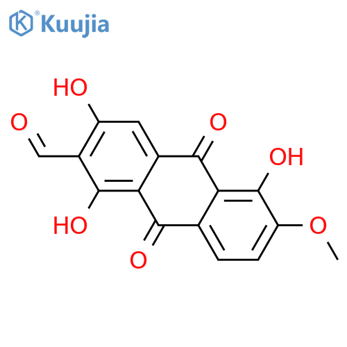 1,3,5,6-Tetrahydroxy-2-(hydroxymethyl)anthraquinone; 1'-Aldehyde, 6-Me ether structure