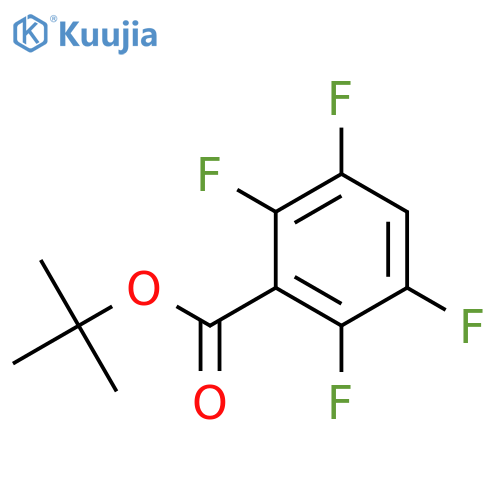 Benzoic acid, 2,3,5,6-tetrafluoro-, 1,1-dimethylethyl ester structure