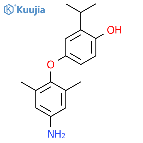 Phenol, 4-(4-amino-2,6-dimethylphenoxy)-2-(1-methylethyl)- structure