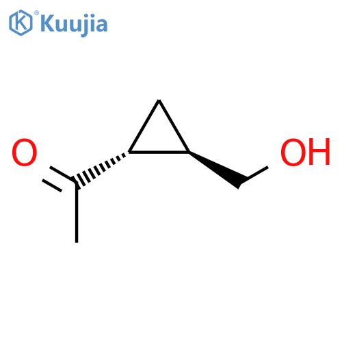 Ethanone,1-[(1R,2R)-2-(hydroxymethyl)cyclopropyl]-, rel- structure