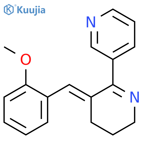 2,3'-Bipyridine, 3,4,5,6-tetrahydro-3-[(2-methoxyphenyl)methylene]- structure