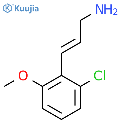 3-(2-chloro-6-methoxyphenyl)prop-2-en-1-amine structure