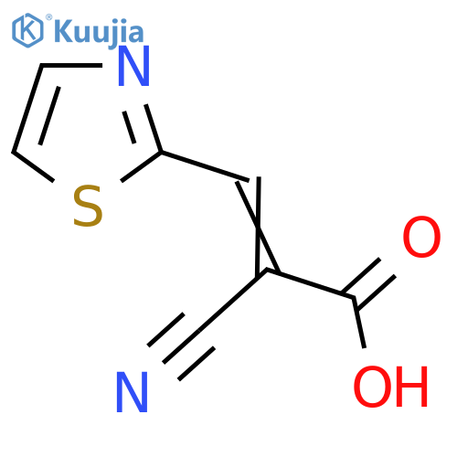 2-Cyano-3-(1,3-thiazol-2-yl)prop-2-enoic acid structure