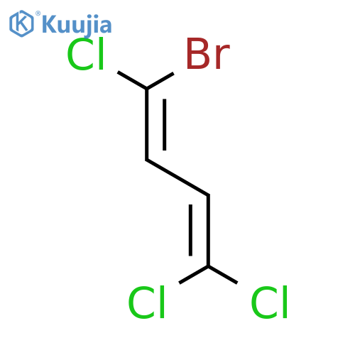1,3-Butadiene, 1-bromo-1,4,4-trichloro-, (1Z)- structure