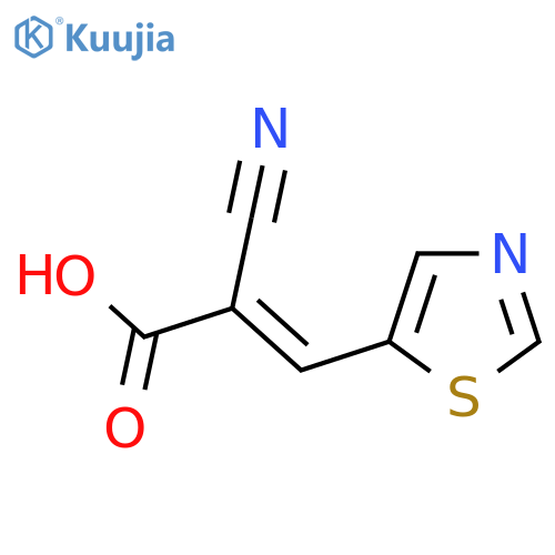 2-Cyano-3-(thiazol-5-yl)acrylic acid structure