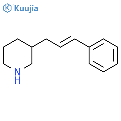 3-(3-phenylprop-2-en-1-yl)piperidine structure