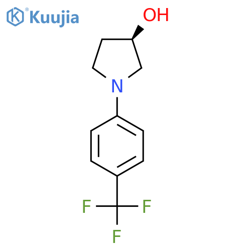 (3R)-1-4-(trifluoromethyl)phenylpyrrolidin-3-ol structure