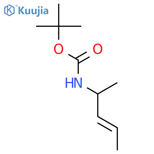 Carbamic acid,[(2E)-1-methyl-2-butenyl]-, 1,1-dimethylethyl ester (9CI) structure