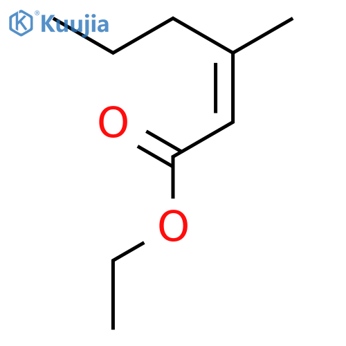 Ethyl-3-methyl-2-hexenoate structure