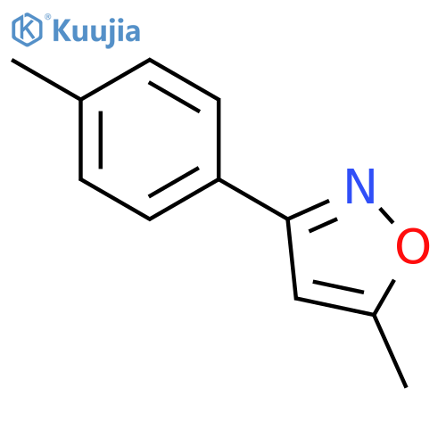 Isoxazole, 5-methyl-3-(4-methylphenyl)- structure