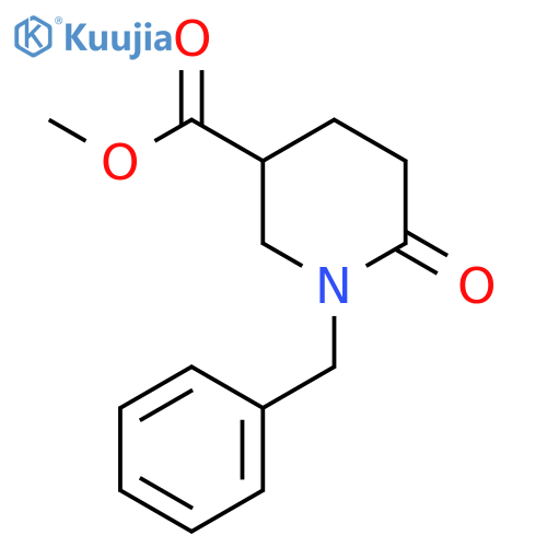 Methyl 1-benzyl-6-oxopiperidine-3-carboxylate structure