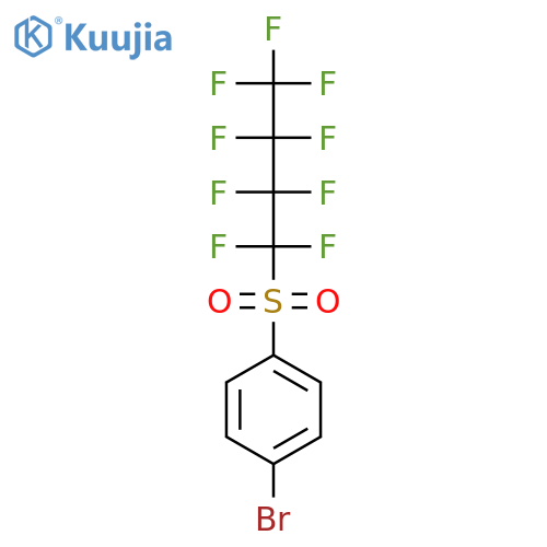 Benzene, 1-bromo-4-[(nonafluorobutyl)sulfonyl]- structure