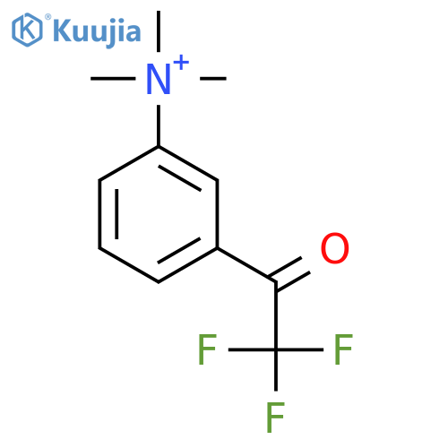 Benzenaminium, N,N,N-trimethyl-3-(trifluoroacetyl)- structure