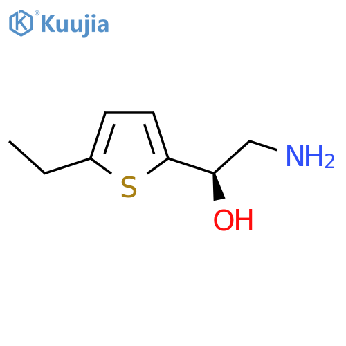 (1R)-2-Amino-1-(5-ethylthiophen-2-yl)ethan-1-ol structure