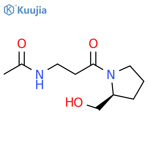 N-{3-(2S)-2-(hydroxymethyl)pyrrolidin-1-yl-3-oxopropyl}acetamide structure