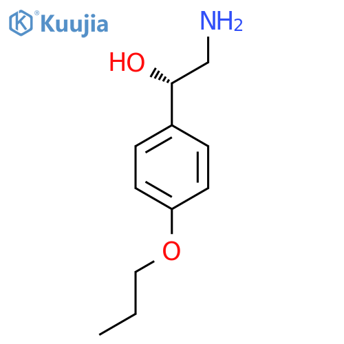 (1S)-2-amino-1-(4-propoxyphenyl)ethan-1-ol structure