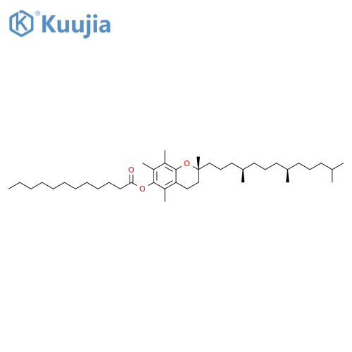 Dodecanoic acid,(2R)-3,4-dihydro-2,5,7,8-tetramethyl-2-[(4R,8R)-4,8,12-trimethyltridecyl]-2H-1-benzopyran-6-yl ester structure