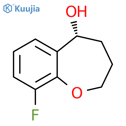 (5R)-9-fluoro-2,3,4,5-tetrahydro-1-benzoxepin-5-ol structure