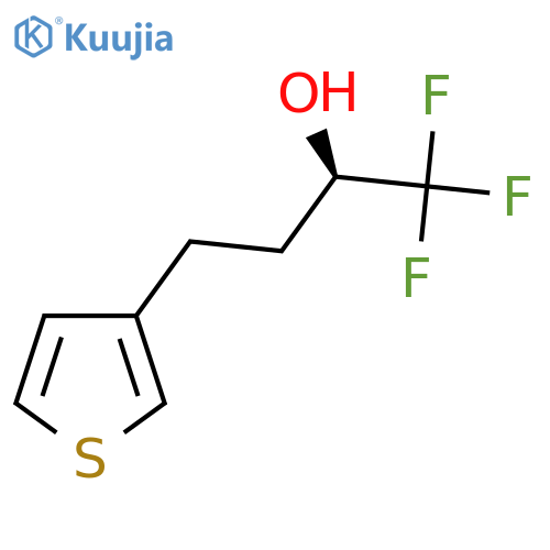 (2R)-1,1,1-trifluoro-4-(thiophen-3-yl)butan-2-ol structure