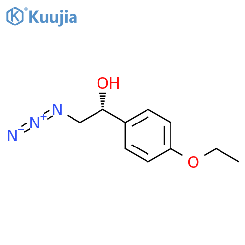 (1R)-2-azido-1-(4-ethoxyphenyl)ethan-1-ol structure