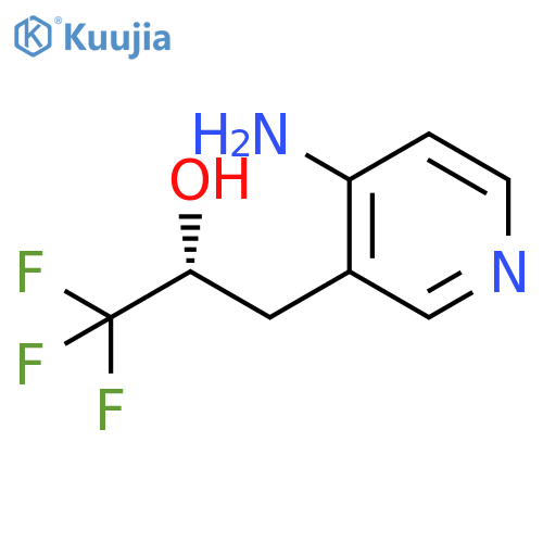 3-Pyridineethanol, 4-amino-a-(trifluoromethyl)-, (aR)- structure
