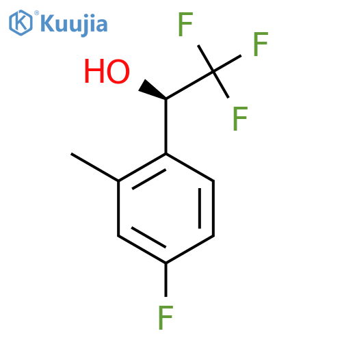 (1R)-2,2,2-trifluoro-1-(4-fluoro-2-methylphenyl)ethan-1-ol structure