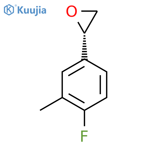(2S)-2-(4-fluoro-3-methylphenyl)oxirane structure