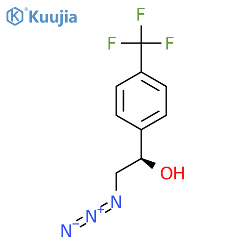 (1R)-2-azido-1-4-(trifluoromethyl)phenylethan-1-ol structure