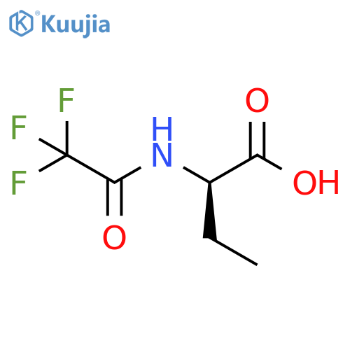 (2R)-2-(Trifluoroacetamido)butanoic acid structure