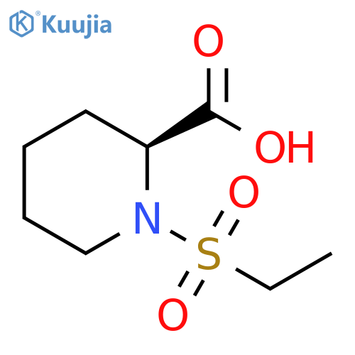 2-Piperidinecarboxylic acid, 1-(ethylsulfonyl)-, (2S)- structure