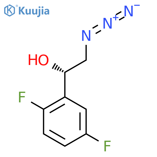(1S)-2-azido-1-(2,5-difluorophenyl)ethan-1-ol structure