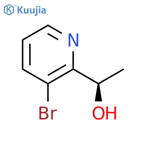 (1R)-1-(3-bromopyridin-2-yl)ethan-1-ol structure