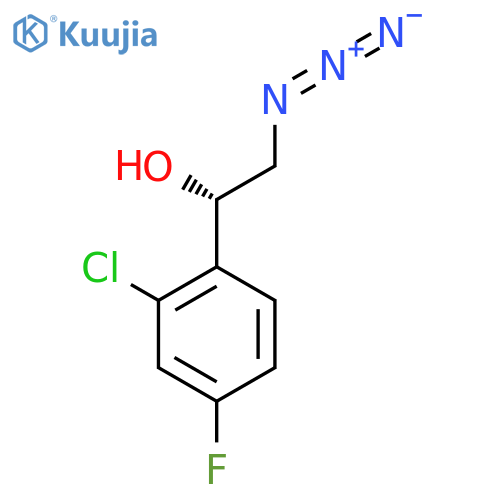 (1S)-2-azido-1-(2-chloro-4-fluorophenyl)ethan-1-ol structure