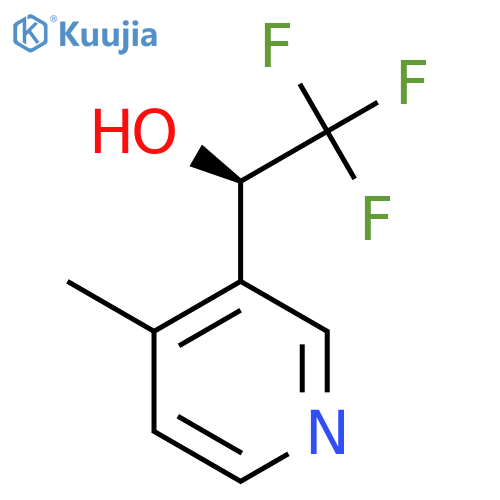 (1R)-2,2,2-trifluoro-1-(4-methylpyridin-3-yl)ethan-1-ol structure