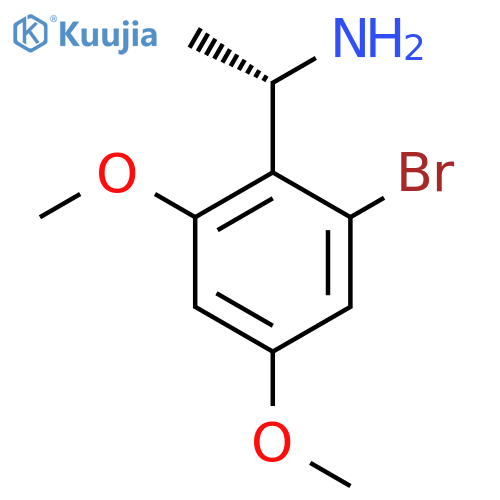 (1S)-1-(2-bromo-4,6-dimethoxyphenyl)ethan-1-amine structure