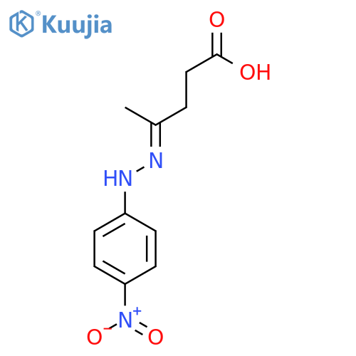 Pentanoic acid,4-[2-(4-nitrophenyl)hydrazinylidene]- structure