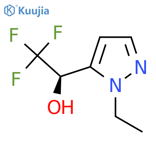 (1R)-1-(1-ethyl-1H-pyrazol-5-yl)-2,2,2-trifluoroethan-1-ol structure