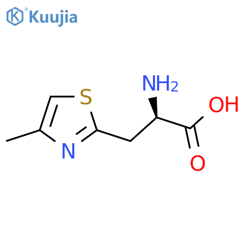(2R)-2-Amino-3-(4-methyl-1,3-thiazol-2-yl)propanoic acid structure