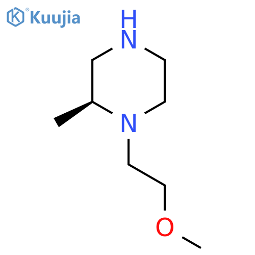 (2S)-1-(2-methoxyethyl)-2-methylpiperazine structure