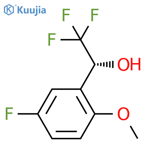 (1R)-2,2,2-trifluoro-1-(5-fluoro-2-methoxyphenyl)ethan-1-ol structure