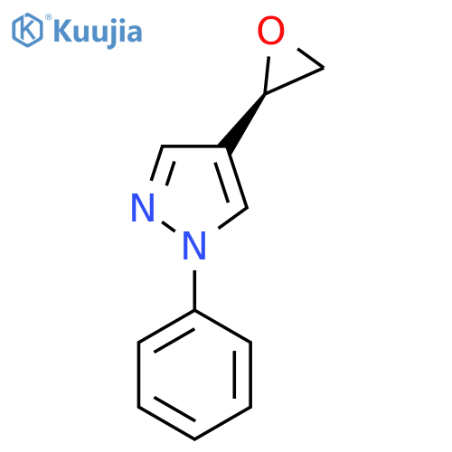 4-(2R)-oxiran-2-yl-1-phenyl-1H-pyrazole structure
