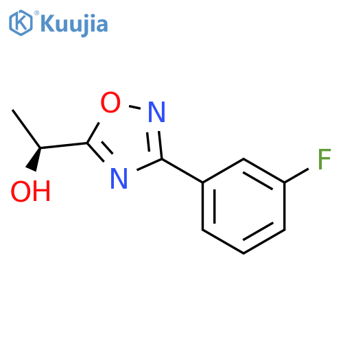 (1S)-1-3-(3-fluorophenyl)-1,2,4-oxadiazol-5-ylethan-1-ol structure