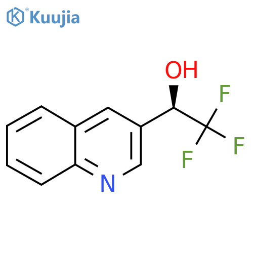 (1R)-2,2,2-trifluoro-1-(quinolin-3-yl)ethan-1-ol structure